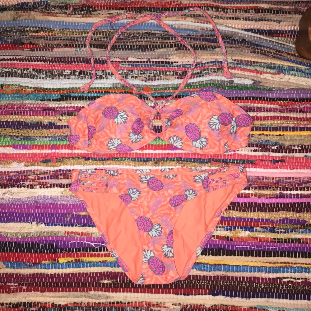 Size small American Eagle pineapple bikini